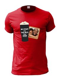 Tap to view No Stout, Best Dad Ever Personalised Photo Tshirt