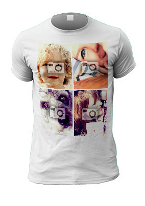 Four Photo Collage Personalised T-Shirt