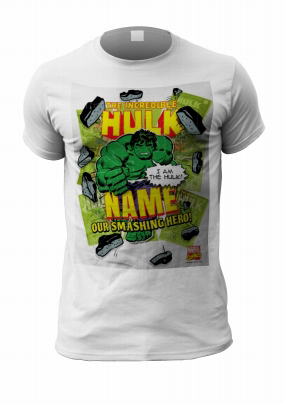 Personalised Men's Hulk T-Shirt - Smashing Hero