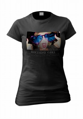 Funny Birthday Girl Personalised Photo T-Shirt