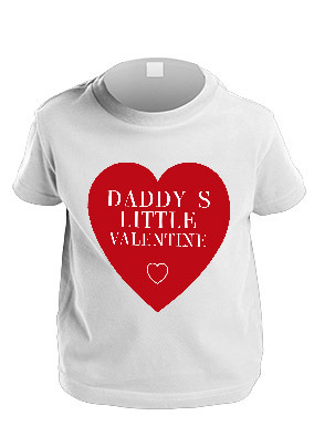 Daddy's Little Valentine Personalised Kids T-Shirt