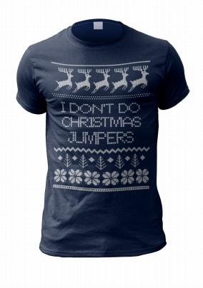 I Don't Do Christmas Jumpers Personalised T-Shirt