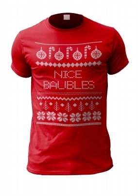 Nice Baubles Personalised T-Shirt