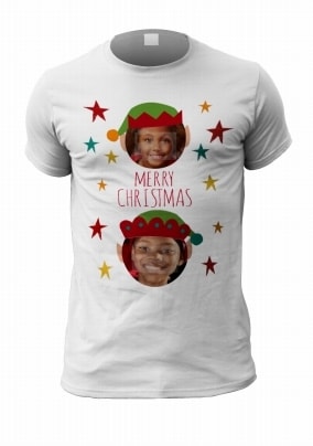 Merry Christmas Two Photo T-Shirt