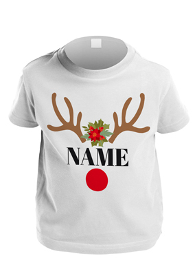 Little Miss Reindeer Personalised T-Shirt