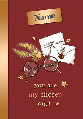 Harry Potter - Chosen One Personalised Card