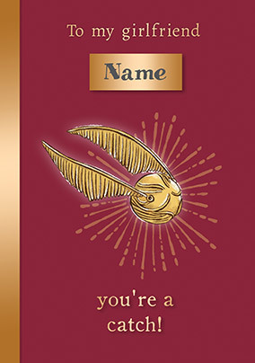 Harry Potter - A Catch Personalised Card