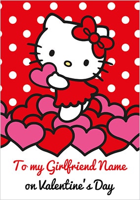Girlfriend Hello Kitty Valentine's Card