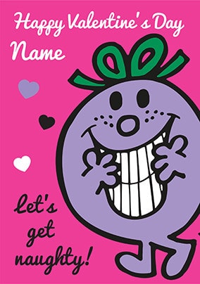Let's Get Naughty Personalised Card