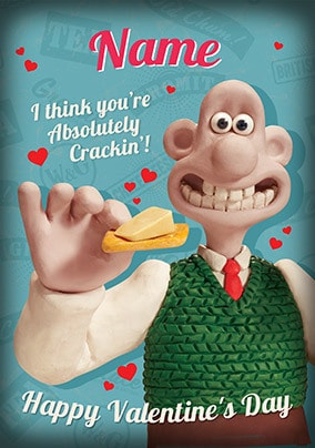 Crackin' Wallace and Gromit Valentine's Card