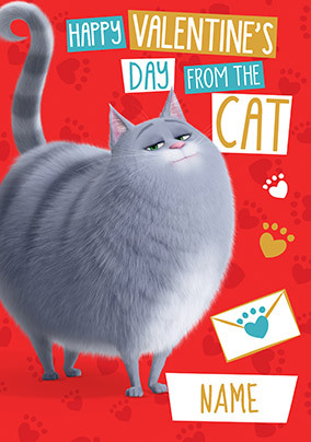 Chloe From the Cat Personalised Valentine's Day Card