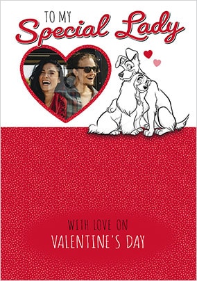 Lady and The Tramp Photo Valentines Card