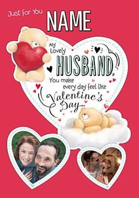 Forever Friends - Lovely Husband Photo Valentine's Card