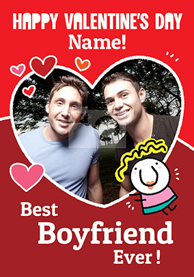 Best Boyfriend Ever Photo Valentine's Card