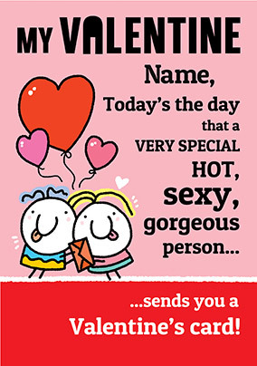 Sexy, Hot Person Personalised Card