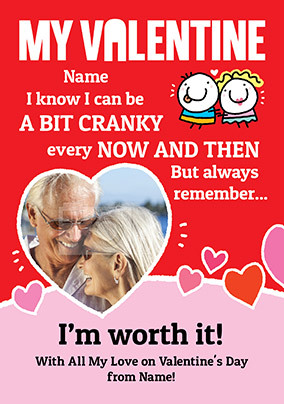 I'm Worth It Photo Valentine's Card