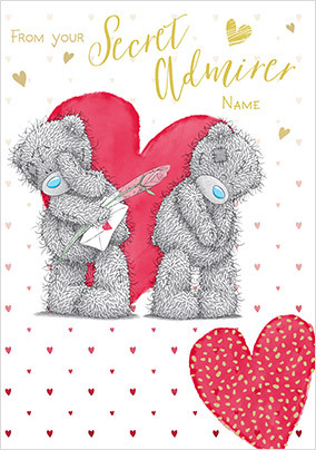 Secret Admirer Personalised Valentine Card