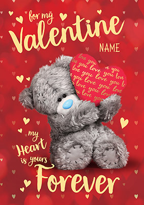 My Heart Is Yours Personalised Valentine Card