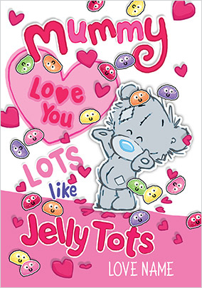 My Dinky Bear - Mummy Love You Lots Personalised Valentine's Card