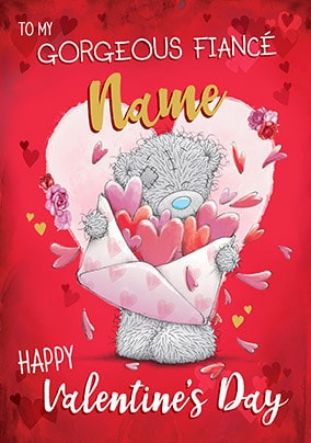 Me To You - Gorgeous Fiancé Happy Valentine's Card