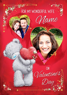 Me To You - Wonderful Wife Photo Valentine's Card