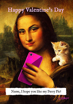Like My Pic Personalised Valentine's Card
