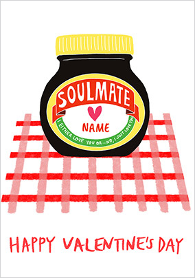 Soulmate Valentine's Day Personalised Card