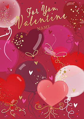 For You Hearts Valentine Card