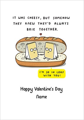 Always Brie Together Valentine's Day Card