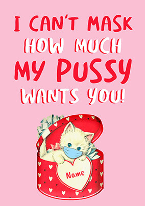 Can't Mask it Personalised Card