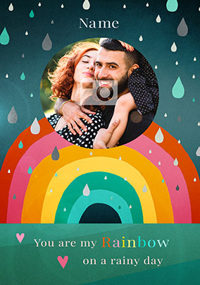 You Are My Rainbow Photo Card