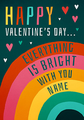 Everything Is Bright Personalised Card