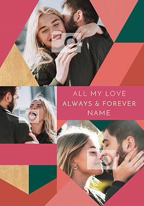 All My Love Multi Photo Card