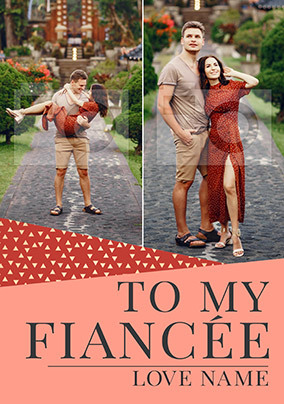 Fiancée Valentine's Day Photo Card