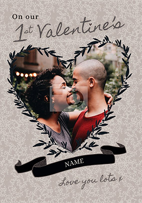 Our 1st Valentine's Day Photo Card