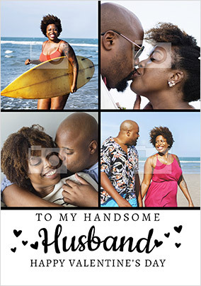 Handsome Husband Photo Card