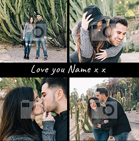 Love You Multi Photo Card