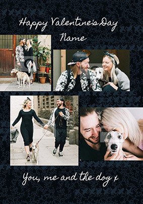 You, Me and the Dog Photo Valentine's Card