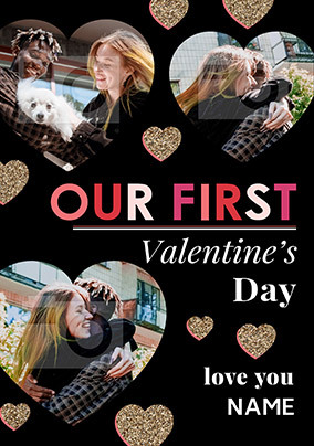 Our First Valentine's Day Photo Card