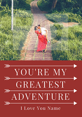 You're My Adventure Photo Card