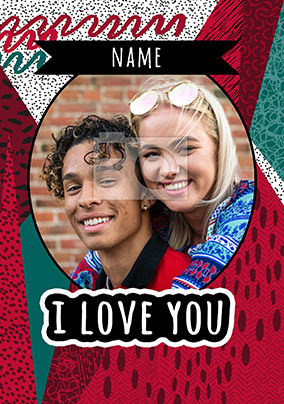 I Love You Photo Upload Valentine's Card