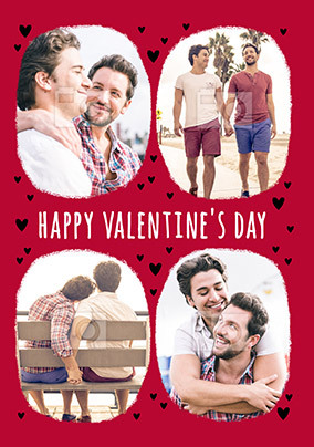 Multi-Photo Upload Happy Valentine's Day Card