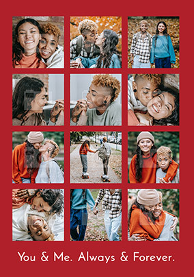 You & Me Multi Photo Giant Card