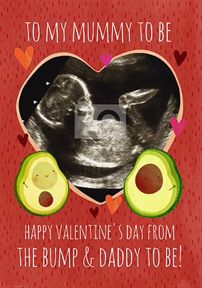 Mummy to Be Photo Valentine's Day Card