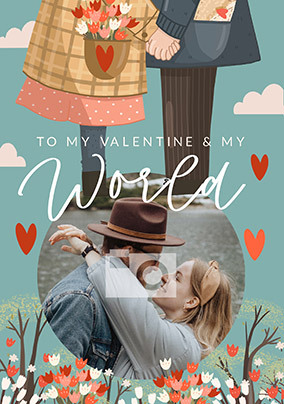 My World Photo Valentine Card