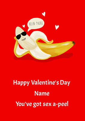 Sex-A-Peel Personalised Valentine Card