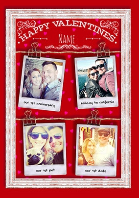 Happy Valentine's Memories Photo Card