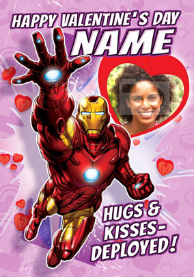 Iron Man Photo Valentine's Day Card