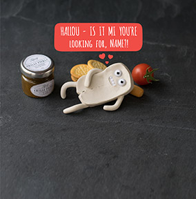 Cheesy Valentine's Day card - Hollou is it me?
