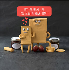 Cheesy Valentine's Day card - Massive Hunk